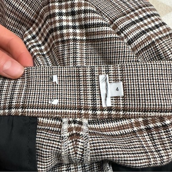 TANYA TAYLOR plaid Women's Kian Pant, Toffee Multi - Picture 9 of 9